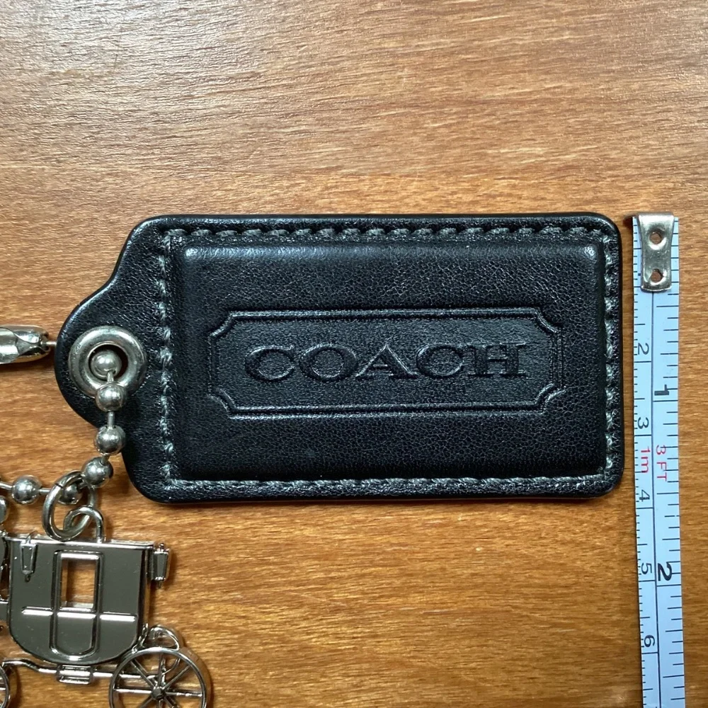 Coach leather silver
